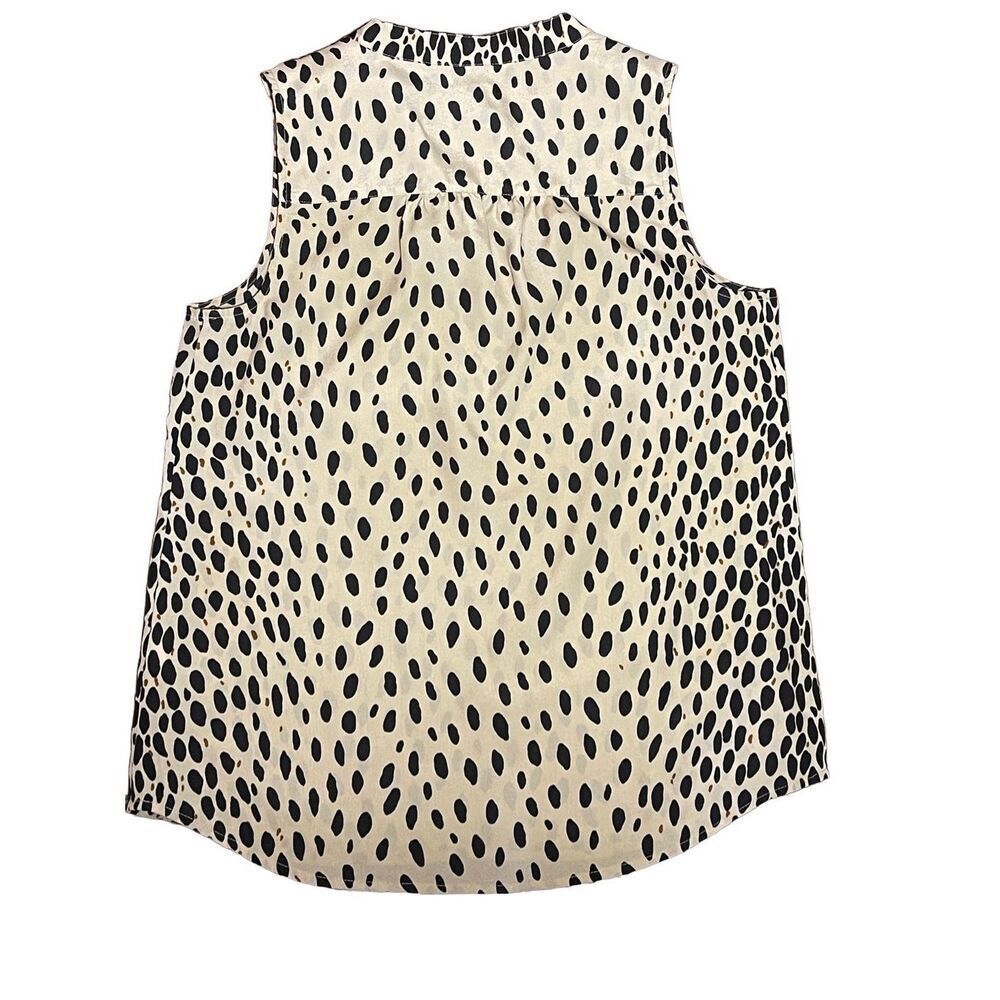 J. CREW Brown and Black Shell Tank